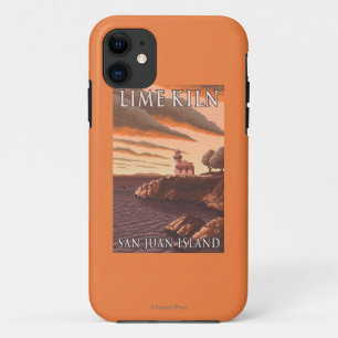 Limoner Brennofen-Leuchtturm-Vintages Reise-Plakat Case-Mate iPhone Hülle