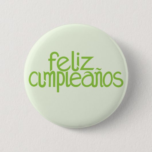 Limoner Button von Feliz Cumpleaños (Vorderseite)
