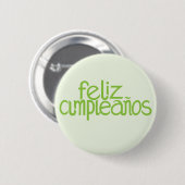Limoner Button von Feliz Cumpleaños (Vorne & Hinten)