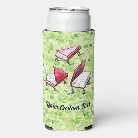 Limoner cremefarbener Spritzer Anpassbare Skizze K Selters Dosenkühler (Seltzer Rückseite)