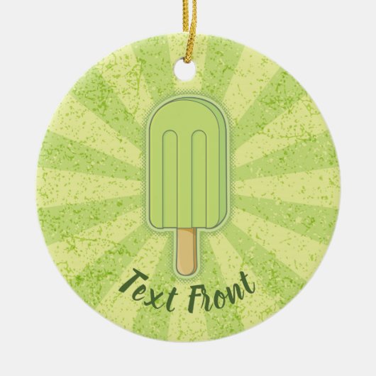 Limoner Eiskrempel Keramik Ornament (Vorne)