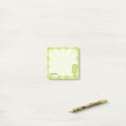 Limoner Eiskrempel Post-it Klebezettel (Auf Schreibtisch)