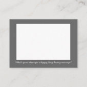 Limoner eleganter Rustikaler Hochzeitsbaum Hinweiskarte (Rückseite)