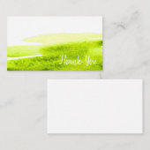 Limoner Grasgrün Mitteilungskarte (Vorne/Hinten)