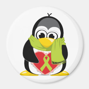 Limoner grüner Bandpenguin-Schal Magnet