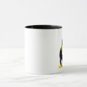 Limoner grüner Bandpenguin-Schal Tasse (Zentrum)