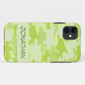Limoner grüner Camouflage-Tarnungs-Name Case-Mate iPhone Hülle (Rückseite (Horizontal))