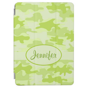 Limoner grüner Camouflage-Tarnungs-Name iPad Air Hülle