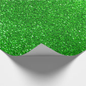 Limoner grüner Glitter Geschenkpapier (Ecke)
