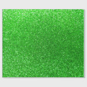 Limoner grüner Glitter Geschenkpapier (Flach)