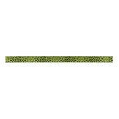 Limoner grüner Leopard-Tierdruck-Band Satinband (Vorderseite)