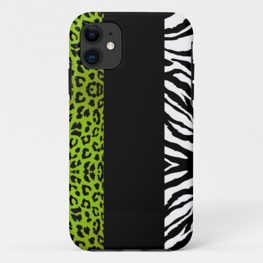 Limoner grüner Leopard-und Case-Mate iPhone Hülle (Rückseite)