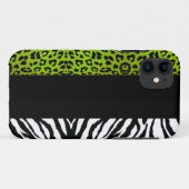 Limoner grüner Leopard-und Case-Mate iPhone Hülle (Rückseite (Horizontal))