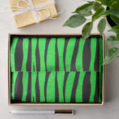Limoner grüner Neonzebra-Tierdruck Seidenpapier (Geschenk)