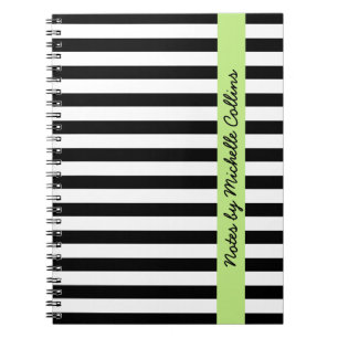 Limoner grüner personalisierter Name der Notizblock
