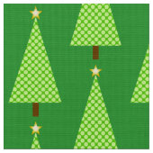Limoner grüner Polkapunkt moderner Weihnachtsbaum Stoff (Nahaufnahme)