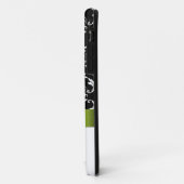 Limoner grüner schwarzer Damast iPhone 5 Kasten Case-Mate iPhone Hülle (Hinten/Links)