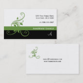 Limoner grüner schwarzer Limoner grüner Visitenkarte (Vorne/Hinten)