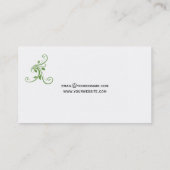 Limoner grüner schwarzer Limoner grüner Visitenkarte (Rückseite)