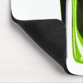 Limoner grüner Stilettschuh und -schmetterling Mousepad (Ecke)