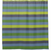 Limoner grüner und blauer Duschvorhang (Vorderseite)