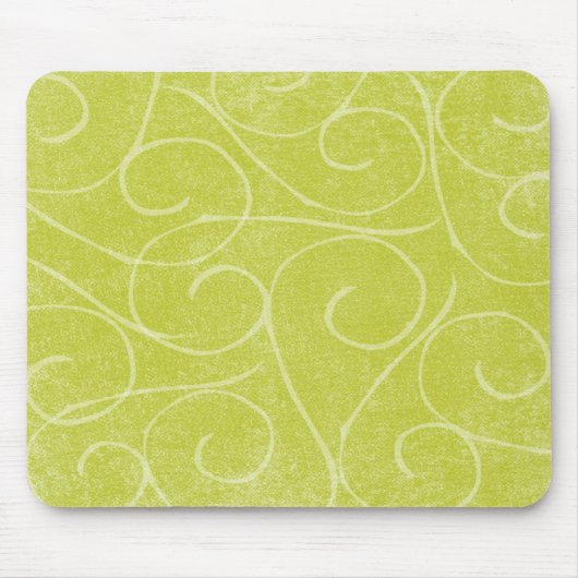 Limoner grüner Wirbel Mousepad (Vorne)