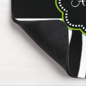 Limoner grüner Zebra-Druck Mousepad (Ecke)