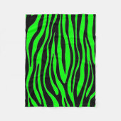 Limoner grüner Zebra Fleecedecke (Vorderseite)