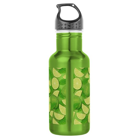 Limoner Hintergrund Edelstahlflasche (Rückseite)