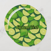 Limoner Hintergrund Einladung (Vorne/Hinten)