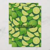 Limoner Hintergrund Einladung (Vorne/Hinten)