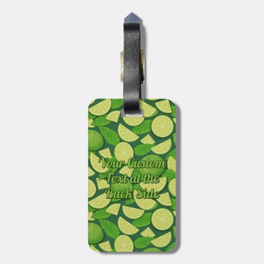 Limoner Hintergrund Gepäckanhänger (Rückseite vertikal)