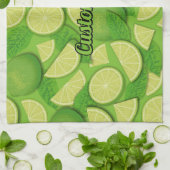 Limoner Hintergrund Geschirrtuch (Gefaltet)