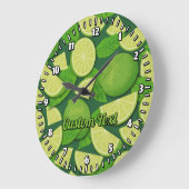 Limoner Hintergrund Große Wanduhr (Winkel)