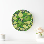 Limoner Hintergrund Große Wanduhr (Zuhause)