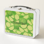 Limoner Hintergrund Metall Brotdose (Vorderseite)