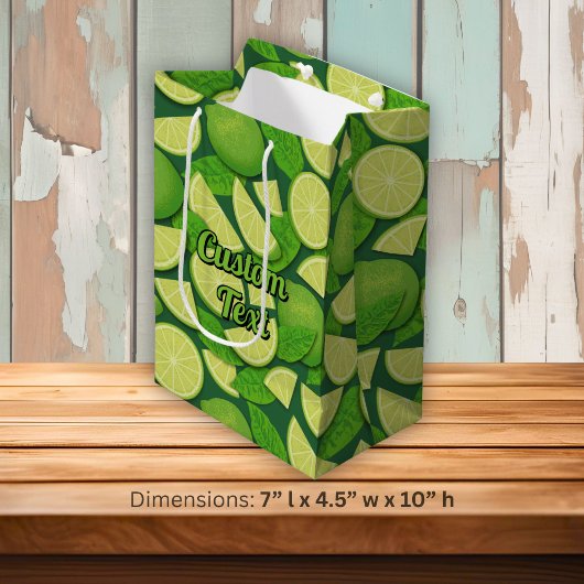 Limoner Hintergrund Mittlere Geschenktüte