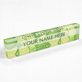 Limoner Hintergrund Namensplakette