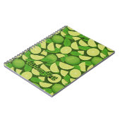 Limoner Hintergrund Notizblock (Linke Seite)