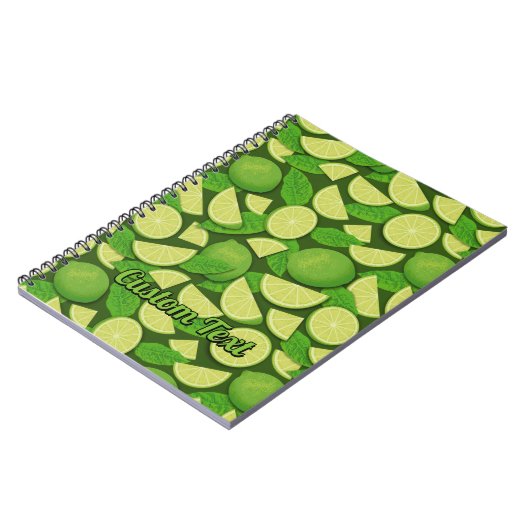 Limoner Hintergrund Notizblock (Linke Seite)