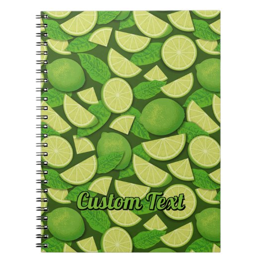 Limoner Hintergrund Notizblock (Vorderseite)