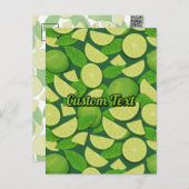 Limoner Hintergrund Postkarte (Vorne/Hinten)