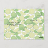 Limoner Hintergrund Postkarte (Rückseite)
