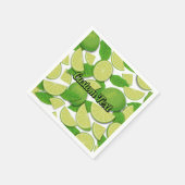 Limoner Hintergrund Serviette (Ecke)