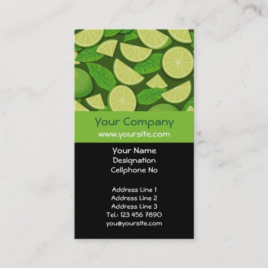Limoner Hintergrund Visitenkarte (Vorderseite)