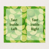 Limoner Hintergrund Visitenkarten (Innenseite Aufgefaltet)