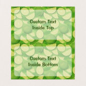 Limoner Hintergrund Visitenkarten (Innenseite Aufgefaltet)