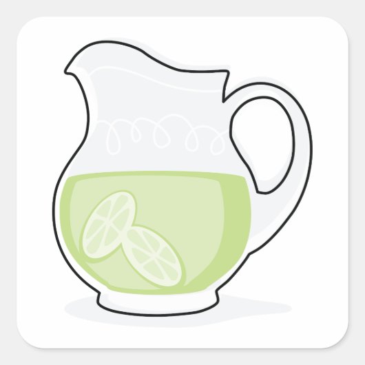 Limoner Juckreiz Quadratischer Aufkleber (Vorderseite)