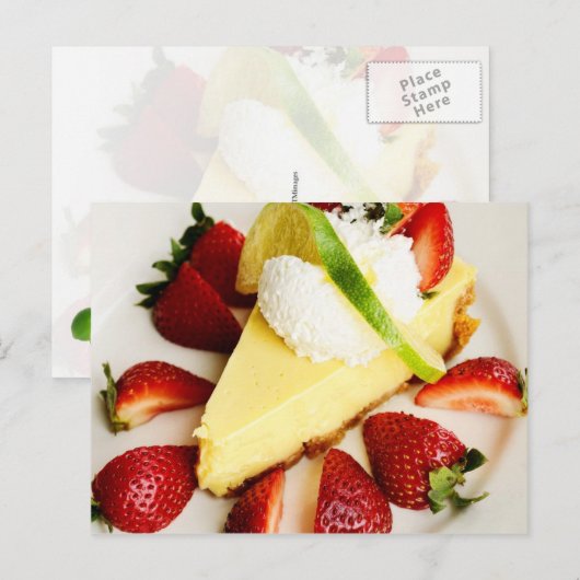Limoner Kuchen Postkarte (Vorne/Hinten)