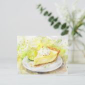 Limoner Kuchen-Slice Postkarte (Stehend Vorderseite)